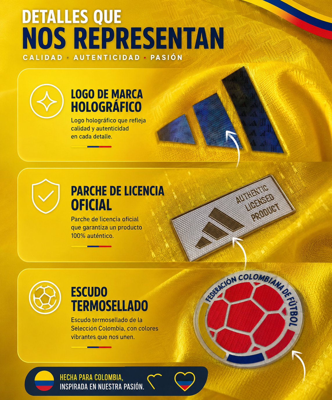 Camiseta  Colombia💛
